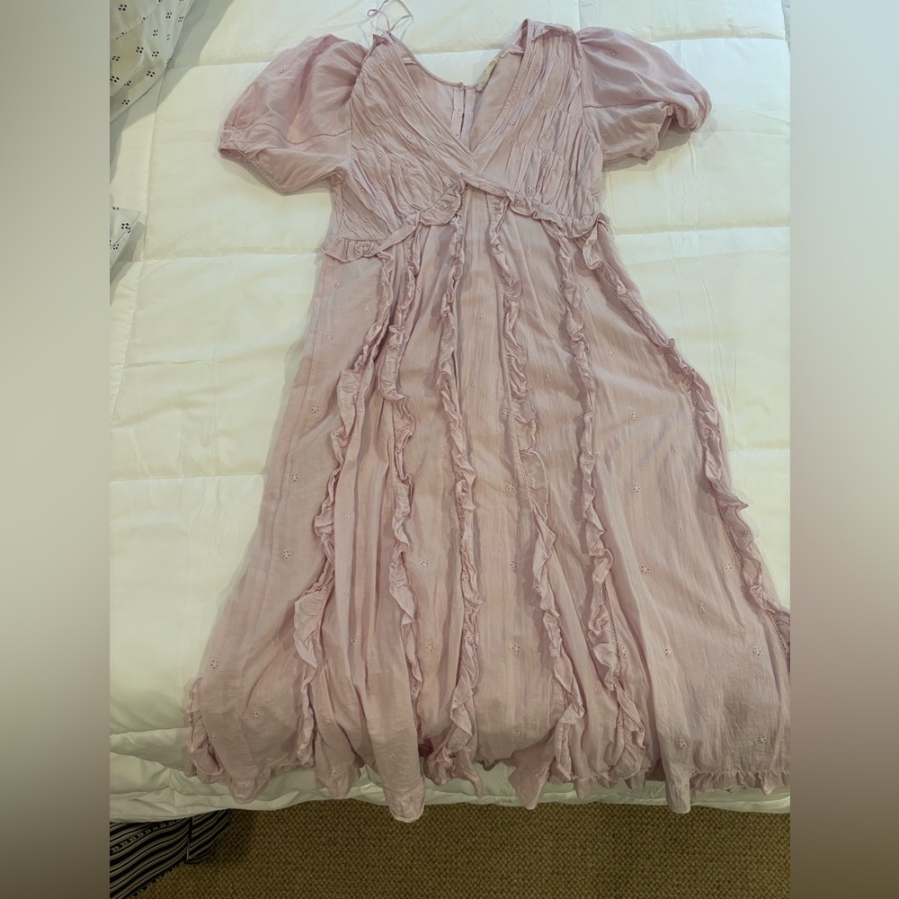 Lilac Anthropologie Midi Dress